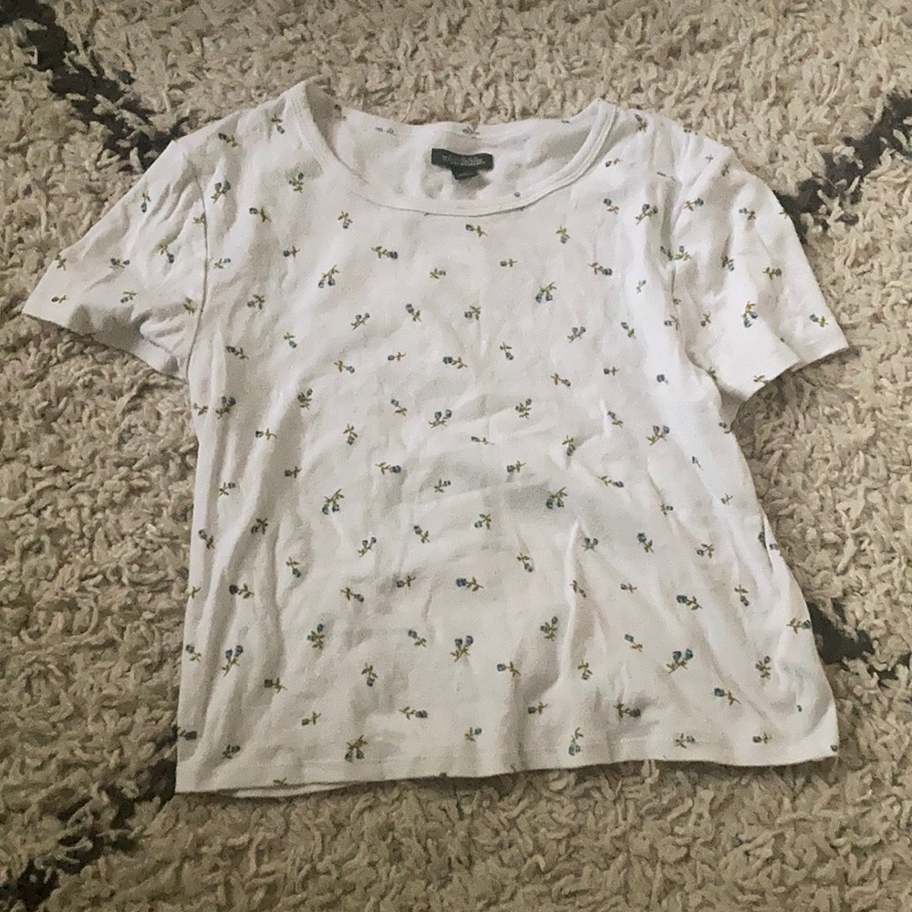 Lavender white tee